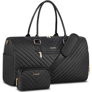 Duffle Bag with Shoe Compartment, Black3